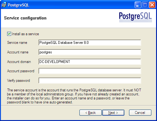 Service Configuration